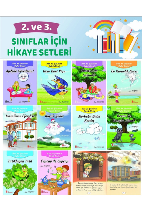 2.Ve 3.Sınıflar İçin Severek Okuyup Yazarım 10 Lu Hikaye Seti (48 Sayfa)