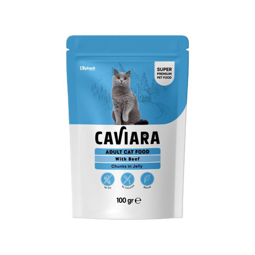 Pouch Sos İçinde Et Parçacıklı Dana Etli Yetişkin Kedi Konservesi 100 Gr