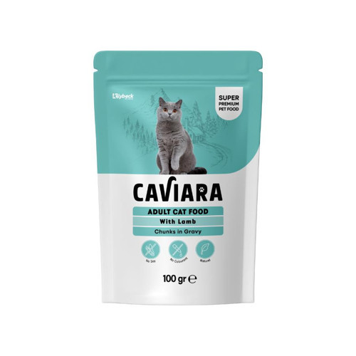 Pouch Sos İçinde Et Parçacıklı Kuzu Etli Yetişkin Kedi Konservesi 100 Gr