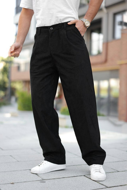 Erkek Kadife Baggy Pantolon