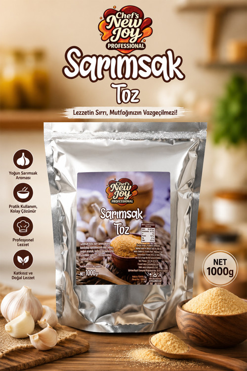 Sarımsak Toz 1000 gr Garlic Powder Kurutulmuş Doğal Sarımsak Tozu