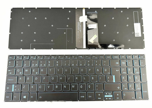 Lenovo IdeaPad L340-15IRH L340-17IRH Klavye Işıklı Mavi Tuş takımı