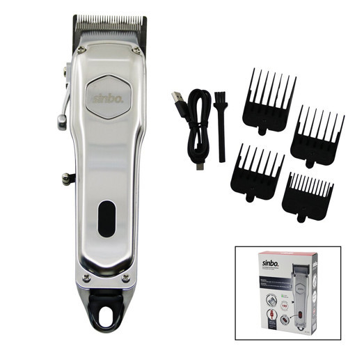 USB ŞARJLI - DİJİTAL GÖSTERGE SAÇ - SAKAL KESME TRAŞ MAKİNESİ ÇELİK GÖVDE - KOLLU TARAK AYARI SHC-