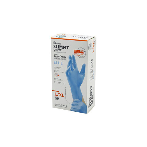 REFLEX SLİMFİT GLOVE KOD-025 L-XL MAVİ PUDRASIZ MUAYENE ELDİVEN 100LÜ (50001)