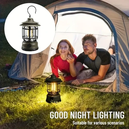 Bluetooth Hoparlör Özellikli Dimerli Led Kamp Lambası Hs66 (50001)