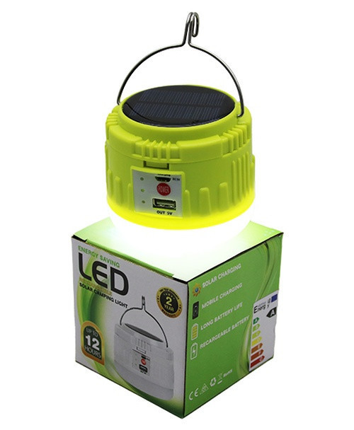 USB - SOLAR ŞARJLI ASKILI KAMP LAMBASI - POWERBANK (50001)