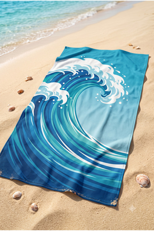 75X150 Cm Plaj Havlusu Deniz Koleksiyonu Premium Özel Tasarım Hızlı Kuruyan Mikrofiber Havlu