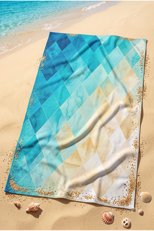 75X150 Cm Plaj Havlusu Çiçek & Sanatsal Koleksiyonu Premium Özel Tasarım Hızlı Kuruyan Havlu