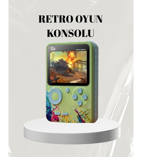 3 İnç Renkli Ekranlı Taşınabilir El Konsolu - G5 Modeli