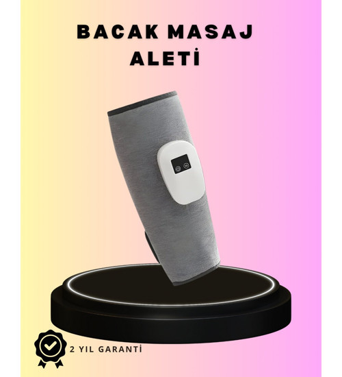 3 Kademeli Hava Basınçlı Isıtmalı Baldır Masaj Aleti - Titreşimli ve Kablosuz Kullanım