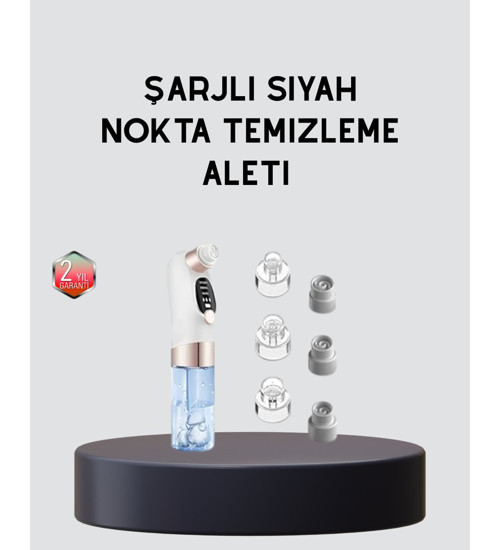 3 Kademeli Vakumlu Gözenek Temizleme Cihazı - Cilt Yenileyici Masaj ve Derin Temizlik