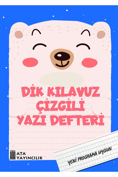 Kılavuz Çizgili Yazı Defteri Büyük Boy (Dik Temel Harflerle)