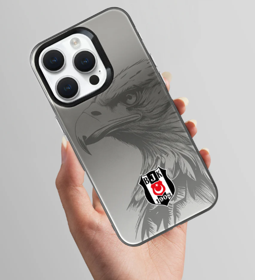 x Dekomus Lisanslı Beşiktaş Iphone 15 Pro Max Kartal Logo Telefon Kılıfı "Dekomus Cep Defteri Hediyeli"