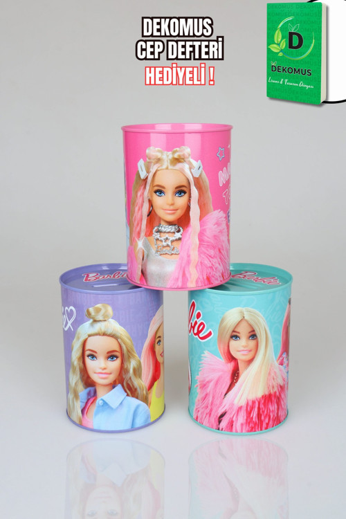 x Dekomus Lisanslı Barbie Dream Glow Collection "Tekli" Kumbara "Dekomus Cep Defteri Hediyeli"