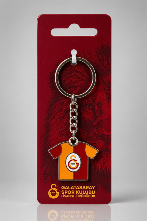 x Dekomus Lisanslı Galatasaray Parçalı Forma Metal Anahtarlık "Dekomus Cep Defteri Hediyeli"