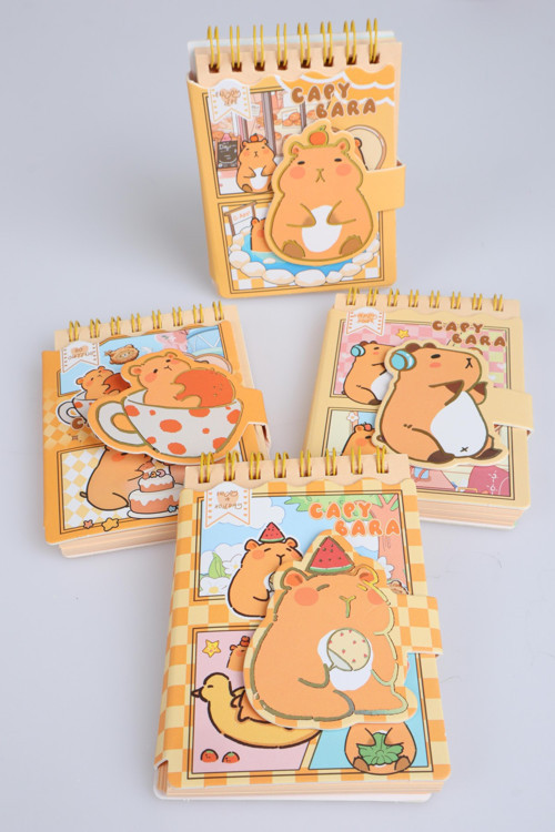 x Dekomus Capybara 3D A7 Not Defteri "Dekomus Cep Defteri Hediyeli" Tek Adet