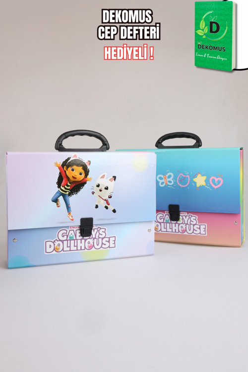 x Dekomus Lisanslı Gabby’s Dollhouse Saplı Çanta Tek Adet "Dekomus Cep Defteri Hediyeli"