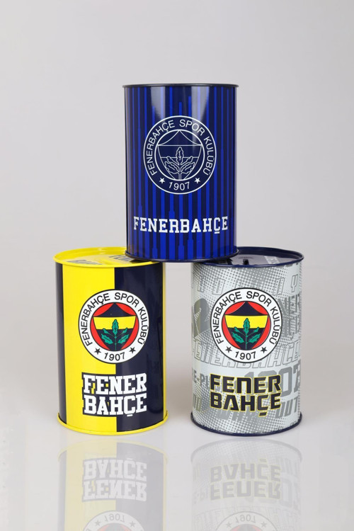 "DEKOMUS CEP DEFTERİ HEDİYELİ" YENİ SEZON LİSANSLI TEKLİ BÜYÜK BOY FENERBAHÇE METAL KUMBARA
