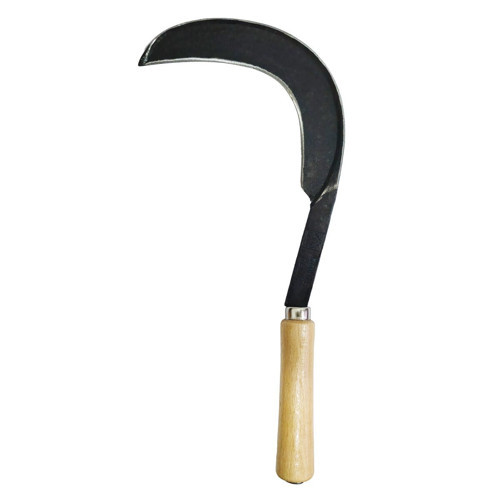 Dövme Çelik Ahşap Saplı Orak 39x19 cm