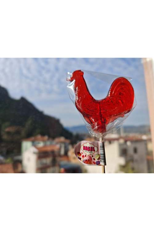 HOROZ ŞEKERİ 50 ADET BÜYÜK BOY LOLİPOP 30 GRAM Okul- Tatil- Kermes Çocuk Şeker