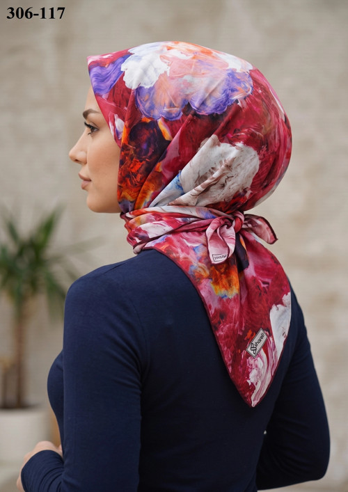 Desenli Soft Pamuk Eşarp 306-117