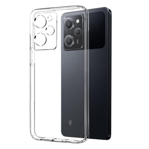Poco X5 Pro 5G İle Uyumlu Kılıf Şeffaf Kamera Korumalı 3D