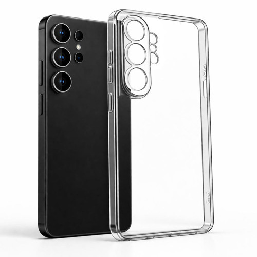 Samsung Galaxy S26 Ultra İle Uyumlu Kılıf Şeffaf Kamera Korumalı 3D