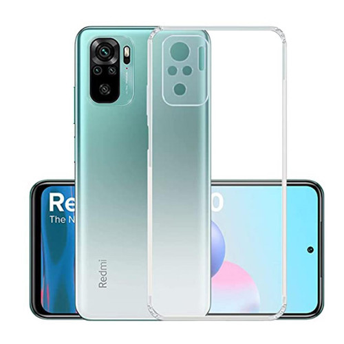 Xiaomi Redmi Note 10S Kılıf Şeffaf Silikon Kamera 3D