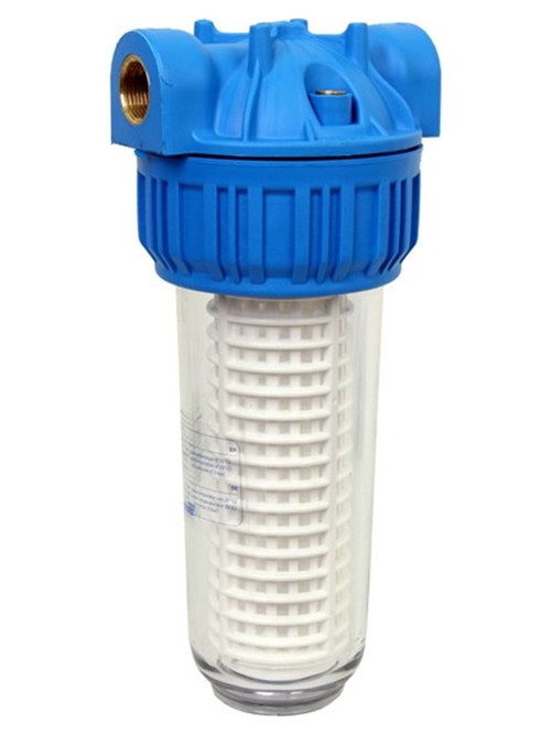10" Daire Tesisat Girişi Yıkanabilir Su Filtresi 3/4" Girişli