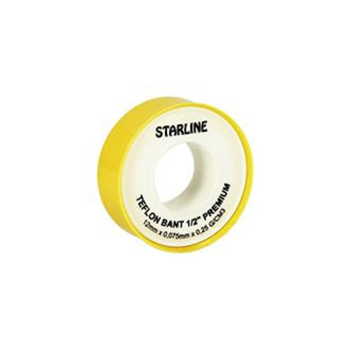 25'Lİ PAKET STARLİNE TEFLON BANT 12MMX0,075MMX10M