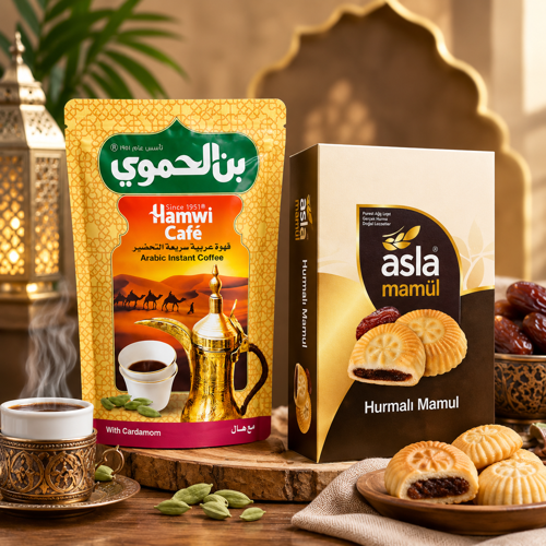 Hamwi Café Kakuleli Arap Kahvesi + Asla Hurmalı Mamul