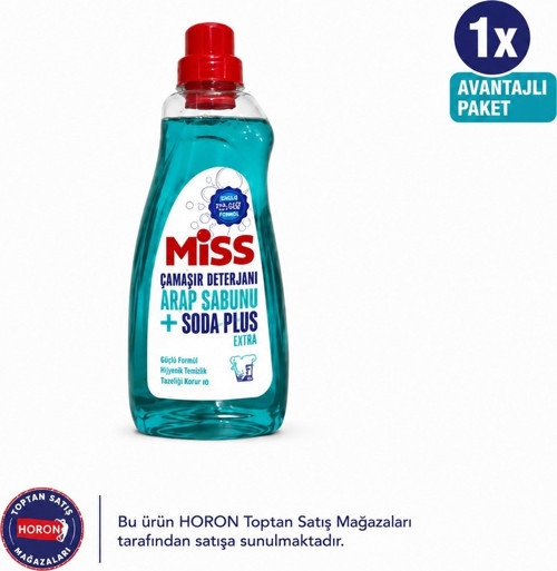 Çamaşır Deterjanı Arapsabunu Etkili 1500 ml Beyaz ve Renkliler İçin Güçlü Temizlik