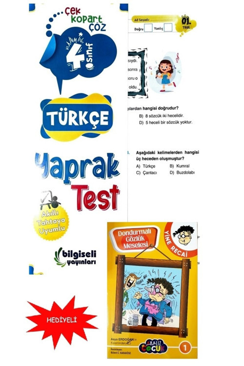 4. Sınıf Bilgiseli Türkçe Yaprak Test