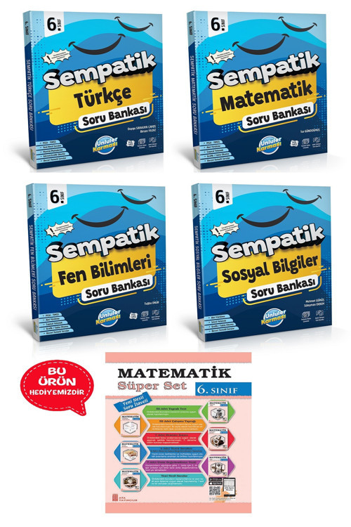 6. Sınıf Maarif Türkçe-Matematik-Fen Bilimleri-Sosyal Bilgiler Sempatik Soru Bankası Seti 2025-2026