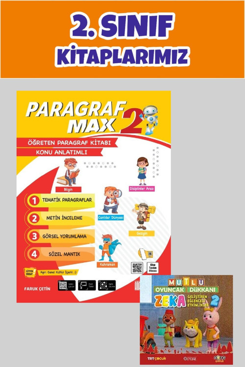 2. Sınıf Paragraf Öğreten Kitap Konu Anlatımlı Paragraf Max