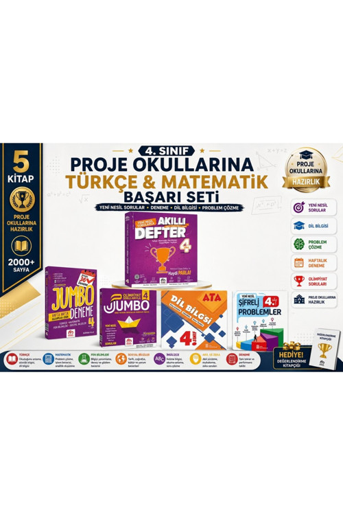 Model 4. Sınıf Proje Okullarına Başarı Seti (5 Kitap)