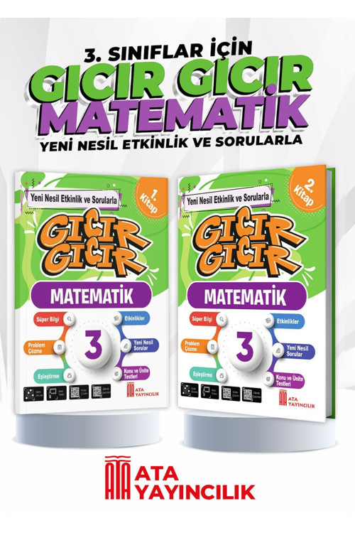 3. Sınıf Gıcır Gıcır Matematik 1 Ve 2. Kitap (2'Li Kitap)