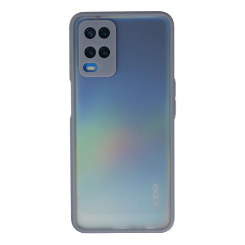 Oppo A54 4G Kılıf Montreal Silikon Kapak - Gri