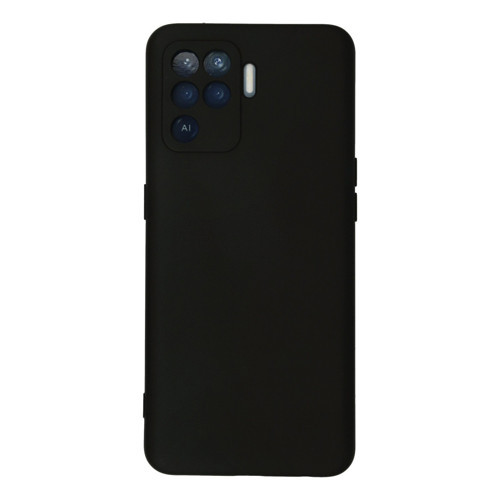 Oppo Reno 5 Lite Kılıf Nano içi Kadife Silikon - Siyah
