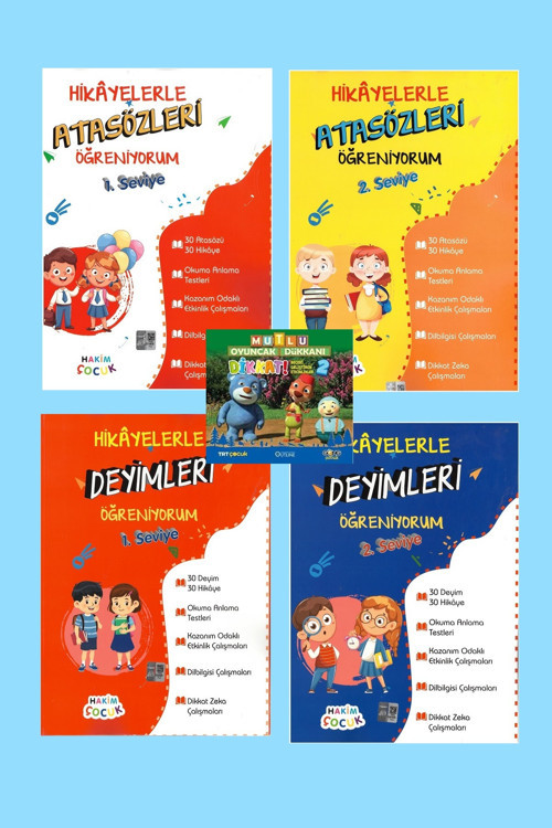 Hakim Çocuk 1.Ve 2.Seviye Hikayelerle Atasözler Ve Deyimleri Öğreniyorum