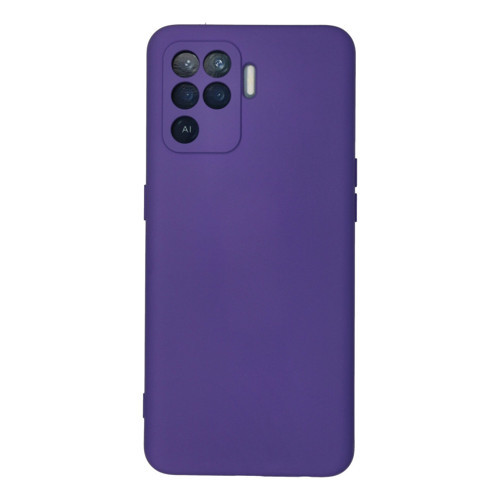 Oppo Reno 5 Lite Kılıf Nano içi Kadife Silikon - Mor