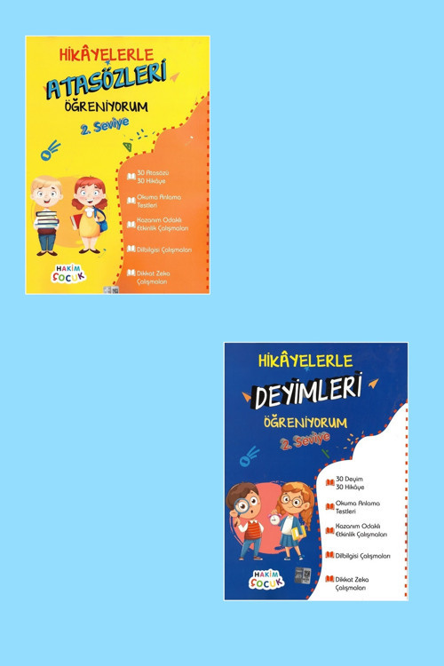 Hakim Çocuk 2.Seviye Hikayelerle Atasözleri + Deyimler Öğreniyorum