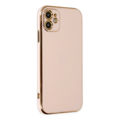 Apple iPhone 12 Kılıf Volet Silikon - Pembe