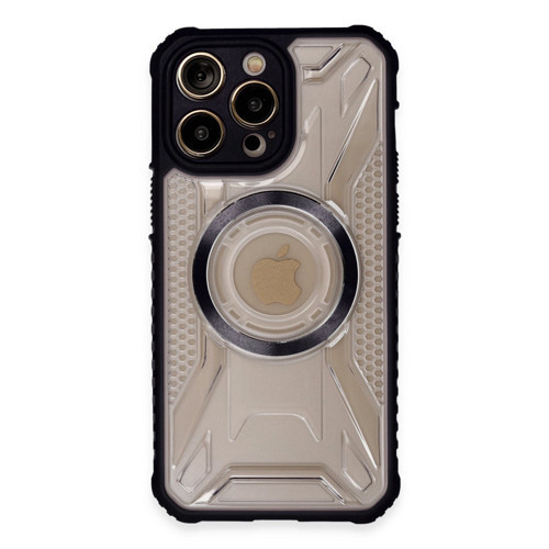 Apple iPhone 13 Pro Kılıf Prag Magneticsafe Kapak - Siyah