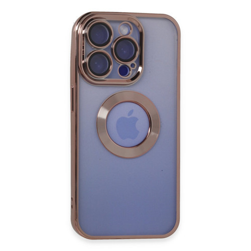 Apple iPhone 15 Pro Max Kılıf Slot Silikon - Rose Gold