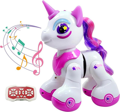 Kumandalı Romantic Marry Sevimli Oyuncak Unicorn Robot PEMBE