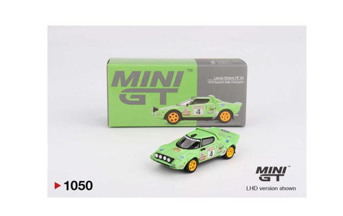 1050 Lancia Stratos HF #4 1979 Spanish Rally Champion 1/64 Model Araba