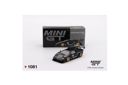 1081 BL Lamborghini Countach LB-WORKS Siyah 1/64 Model Araba