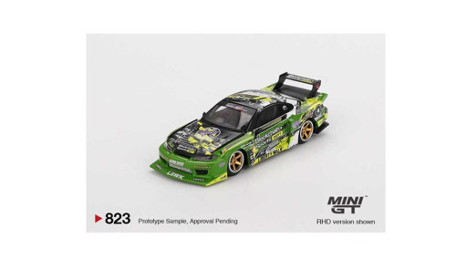 823 Nissan LB-Super Silhouette S15 SILVIA V2 2024 Formula Drift Japan 1/64 Model Araba