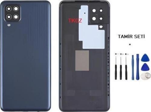 Samsung Galaxy M12  - SM-M127 FULL Kasa Arka Kapak Takım SİYAH - TAMİR SETİ